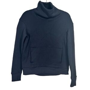 Lululemon Kick The Cold Funnel Neck Black Size 6